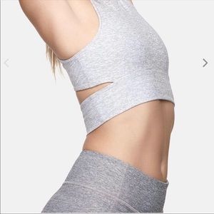 Outdoor Voices Lilac Slashback Crop Top